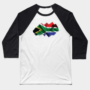 Flag of South Africa Baseball T-Shirt